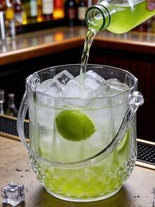 1 xô đá acrylic đa năng, trong suốt dùng để đựng nước ép và nước ngọt, bình đựng đồ uống trong suốt cho các bữa tiệc, nhà hàng. - Xem 9