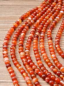 Red Agate Beads-Round Sardonyx Carnelian Loose Beads For Jewelry Making, DIY Necklace Bracelet, Smooth Round Gemstones, No Plating, Ideal For Christmas, Valentine'S Day, Birthdays & Campus Gifts.-4mm/6mm/8mm/10mm. - Multicolor - View 6