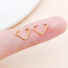 200 pièces Anneaux triangulaires ouverts en fer de 7x9 mm, accessoires DIY. Boucles triangulaires métalliques pour bagages, , matériel, boucles en fil de fer en stock. - Taille unique - Voir 12