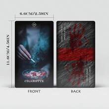 Mystery Oracle Cards - True Crime & Conspiracy Deck For Uncovering Secrets, Motives & Emotional Truths - Beginner Friendly (Red Edition) - Phong cách đỏ - Xem 5