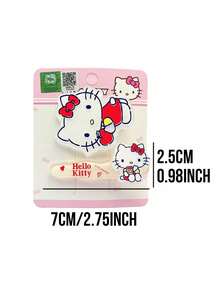 2个/套 三丽鸥卡通发夹，可爱亚克力发饰，适合女性和女孩，包括Hello Kitty、My Melody、Cinnamoroll、Kuromi等日系可爱风格，经久耐用，抓力牢固，防滑，轻盈舒适，刘海夹，适合日常佩戴、约会、派对、工作、上学等场合，是三丽鸥粉丝的理想礼物。 - 多色 - 查看 15