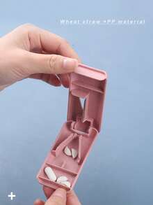 1 pieza Caja de corte y almacenamiento de pastillas de paja de trigo + material PP, Cortador de pastillas, Divisor de pastillas - Unitalla - Ver 3