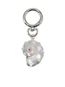 Asymmetric Natural Seashell Keychain, Exquisite Marine Style Shell Bag Pendant, Bag Accessory, Beach, Summer, Fashionable Exaggerated Women's Natural Jewelry Accessories, Bag Decoration, Car Hanging Decoration, Handmade Creative DIY Necklace Earring Wind Chime Pendant Accessories, Unisex. Suitable For Holidays, Birthdays, Parties, Wedding Seasons, Bridesmaid Gifts, Women's Day, Girl's Day Gifts And Souvenirs - Multicolor - View 10