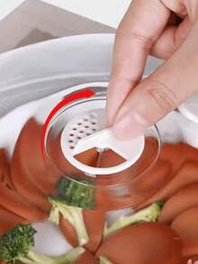 1个微波炉防溅罩，透明微波炉食物盖，防溅防油盖，可重复使用，密封食物盖，耐热厨房盖 - 彩色 - 查看 6