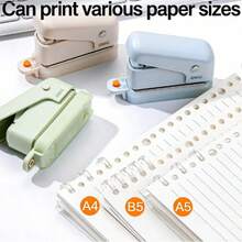 1pc 0.8 Inch Small Hole Punch | Metal & Paper Hole Puncher, Suitable For Handmade Cards, Scrapbooks, Gift Tags, Invitations, Decorations, Mixed Colors, Plastic Material, No Battery Required - Multiple Styles - View 2