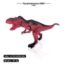 6pcs Dinosaur Toy Set Including Tyrannosaurus Rex, Velociraptor, Baryonyx, Triceratops, Spinosaurus, Random Color, Prehistoric Dinosaur Models For Kids Room Decor, Children's Festival Gift - Multicolor - View 3