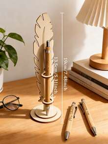 Conjunto de Caneta Esferográfica de Bambu Personalizada com Suporte de Pena de Ganso, Personalizável com Nome, Data e Texto. É um presente criativo para professores e também um ótimo presente para o pai. O conjunto inclui um suporte de pena de ganso e uma caneta esferográfica com gravação. Caneta de Madeira Personalizada com Nome/Textos, Caneta de Bambu Personalizada, Cartão de Agradecimento de Madeira Personalizado. - Novo! - Visão 10
