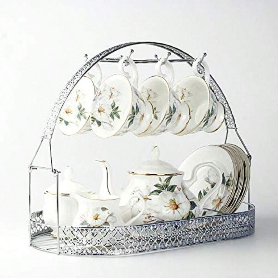 Mug Holder Coffee Mug Rack Coffee Cup Holder Stand Dishes Organizer Wrought IronMug Drainer Storage Drying Rack for Counter Cabinet Table Soporte para tazas de café soporte para tazas de café - 1 - Ver 1