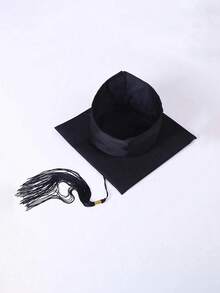 2pcs/1pc Tassel Graduation Cap Gown Set, Suitable For Students Graduation Season, Graduation Party, For Men And Women,Essential For Graduation Party - Multicolor - View 4