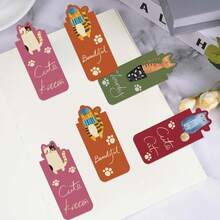 4pcs Cute Cartoon Cat Magnetic Bookmark Suitable As A Back-To-School Gift, A Student Reward, Or A Gift To Mark Reading Progress. - Multicolor - View 7