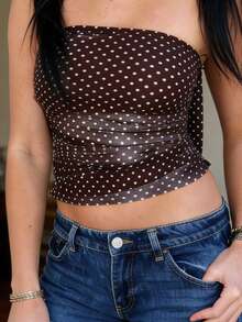 Women Tank Tops & Camis - Dark Brown - View 4