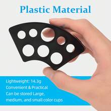 1pc Plastic Tattoo Ink Cup Holder (7 Holes) And 100pcs/Pack Silicone Tattoo Ink Cups (Makeup Accessories, Skin Tattoo Cup Lids) - Blue - View 5