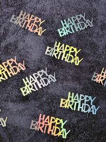 15g/30g/50g Colorful Glitter For Birthday, Rainbow Tone, Suitable For Birthday Party, Anniversary Celebration Decoration, Star-Shaped Confetti Suitable For Decorating Tables, Balloons, Etc. - Birthday Confetti - View 7