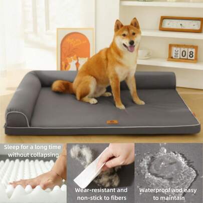 Sofá para mascotas, cama para perros, cama para gatos, de tela Oxford impermeable y resistente a la orina, extraíble. Resistente a la suciedad y a las mordeduras, lavable, suave, cómodo y cálido. Adecuado para perros y gatos pequeños, medianos y grandes, para todas las estaciones. Cama de alta calidad para perros y gatos, esterilla para mascotas, disponible en varios colores.