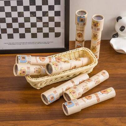 6pcs Creative Capybara Kaleidoscope, Cute Cartoon Retro Capybara Kaleidoscope, Random Colors