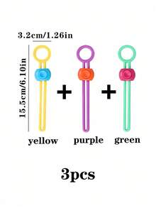 3-Pack Reusable Food Sealing Clips, Colorful Plastic Bag Clips, Creative Food Preservation Clips, Suitable For Various Plastic Bags And Snack Bags, Great Gift For Mom, Kitchen Storage And Preservation Tools, Kitchen Accessories, Kitchen Necessities, Back To School Supplies - Multicolor - View 15