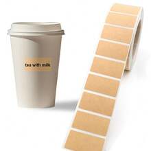 TYFYO 260-800pcs Kraft Paper Stickers Rolls Of Self-Adhesive Stickers Can Be Handwritten Classification Packaging Note - View 2