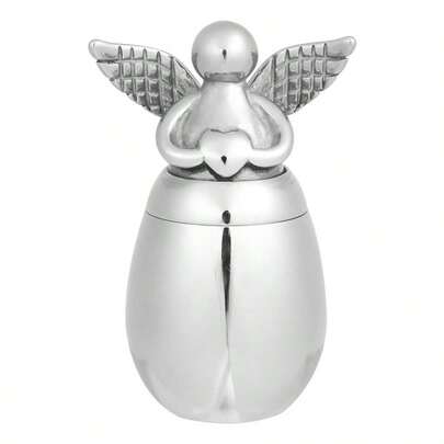 Small Keepsake Urns For Human Ashes Mini Cremation Urns For Ashes Stainless Steel Angel Memorial Ash Jar