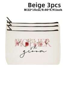 Bộ 3 túi đựng đồ trang điểm cho cô dâu và chú rể - Món quà cưới và lễ đính hôn hoàn hảo dành cho các bà mẹ và mẹ chồng. - Ngày của Mẹ - Xem 13