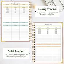 All In One Budget Planner: 12-Month Advanced Buget Book With 450+ Stickers, Expense & Income Tracker & Spending Charts, Includes Colored Pages & Inner Pocket, Money Saving Book,School Office Supplies Adult Gifts Teacher Gifts Mothers Day Gift - B5 - View 7