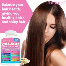 14-In-1 Collagen 120 Capsules - With Elderberry, Quercetin & MSM - Skin, Hair & Nails Support Supplement - 1 Bottle - View 6