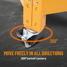 300LBS Mobile Rolling Gear Seat - Smooth Rolling Mobility, Ultimate Comfort, Adjustable & Versatile, Spinning Gear Tray - A - View 4