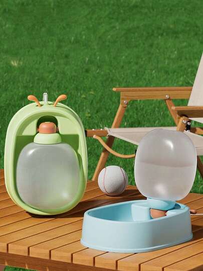 1个便携式宠物水瓶，可折叠水杯，户外宠物饮水器