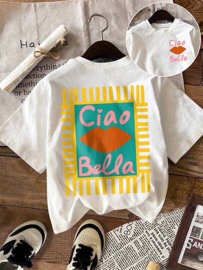 Women's Casual Short Sleeve Round Neck Plus Size T-Shirt