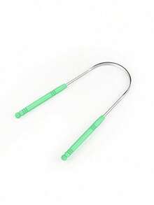 1pc Tongue Scraper, Stainless Steel Tongue Cleaner, Fresh Breath Oral Care, Adult Metal Tongue Coating Cleaning Tool - Multicolor - View 8