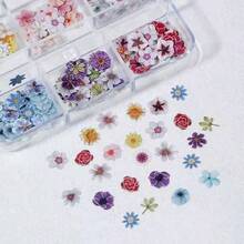 随机款式树脂蝴蝶、花朵、玫瑰、鸢尾花、樱花、雏菊填充装饰品、摇摇杯填充物、情人节礼物DIY用品 - 彩色 - 查看 5
