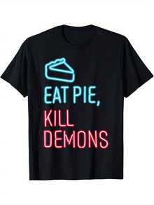 Eat Pie Demons - T-Shirt - Black - View 10