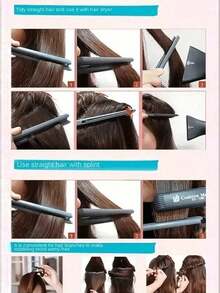 Professional V-Shaped Hair Styling Comb - Casual Plastic Finishing Comb For Straightening & Cutting - Practical Hairdressing Tool - Multicolor - View 2