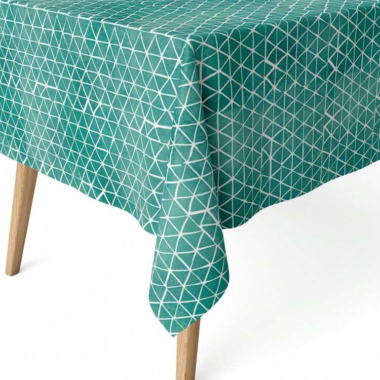 Kiva Premium Resin-Coated Stain-Resistant Tablecloth, Extra Soft To The Touch And Waterproof, Sizes From 100x140 To 300x140 Cm And Round 140 Cm - High-Quality Stain-Resistant Tablecloth - Available In 15 Designs - Option 3 - View 2
