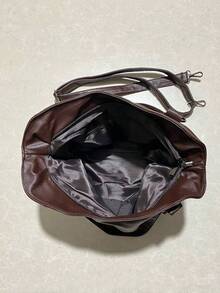 New Arrival Large Capacity Minimalist Casual Tote Bag - Coffee - View 4