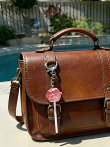 1 Móc Khóa Kẹo Mút Hồng Bóng - Mặt dây chuyền hình trái cây lấp lánh với bề mặt bóng loáng, món quà dễ thương dành cho phụ nữ và bé gái. Được làm từ acrylic phát sáng, móc khóa kim loại hình kẹo này thích hợp để sử dụng hàng ngày. - Nhiều màu - Xem 1