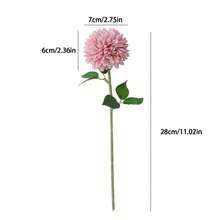 Artificial Chrysanthemum Stems Festive Faux Flower Branches Vase Decoration For DIY Craft Wreath Home Holiday Decor - Purple - View 7