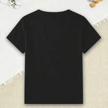 Camiseta Infantil 100% algodão - Estampa Atronauta no Balanço Lua, Camiseta Estilosa Ideal Para menino. Entrega Rapida - Preto - Visão 6