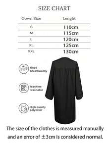 2pcs/1pc Tassel Graduation Cap Gown Set, Suitable For Students Graduation Season, Graduation Party, For Men And Women,Essential For Graduation Party - Multicolor - View 8