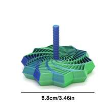 Expandable Sensory Stress Relief 3D Printed . Octagonal Handle With Decorative Design, As A Fun Adult New Year Stress Relief Gift. Interesting Design, Octagonal Shape, Carefully Crafted. - Multicolor - View 5