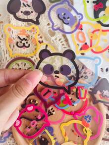 50pcs Colorful Cartoon Stickers, Decorative Elements For Notebook, Tablet, Scrapbook, Diary, DIY Skateboard, Guitar, Helmet, Water Bottle, Storage Box - Multicolor - View 4
