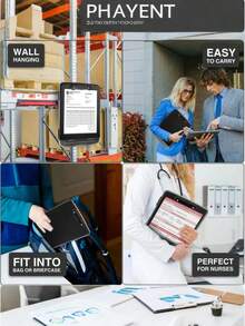 1pc Large Capacity File Storage Box - Personalized A4 Size, With Clipboard, Storage Function Clipboard, Nurse Essential, Pen Holder, File Clip, File Storage Box, 2-In-1 Learning Material Storage Box - Ultimate Organization And Information Classification - Office Desk Accessory, School Supplies - Document Box With Built-in Pen Holder - View 10