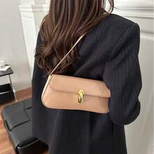 Women's Retro Faux Oiled Leather Shoulder Crossbody Bag, Fashion Versatile Suitable For Dates, Outings, Gatherings - Multicolor - View 18