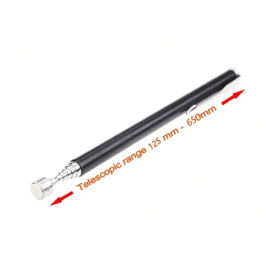 Strong Magnetic Pickup Tool, Foldable Flexible Metal Pickup Tool, Suction Rod, Magnet, Spring Grip, UVIK Portable Hand Tools - 1 LB Black - View 1