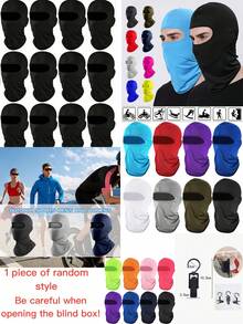 Fashion Ski Mask, Outdoor Sports Cycling Neck Gaiter, Full Face Balaclava, Helmet Liner, Breathable Quick-Dry Sun Protection Headband, Multifunctional Headwear, Outdoor Sports Gift, Solid Color Ski Mask Balaclava Headwear Suitable For Daily Use, Traveling, Hiking, Skiing, Cycling,Summer,Beach,Holiday,Festival - Multicolor - View 9