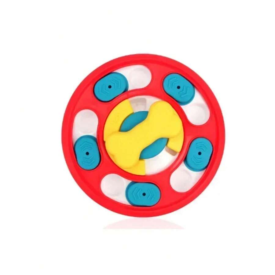 Dog Puzzle Toys Slow Feeder Interactive Increase Puppy IQ Dispenser Slowly Eating NonSlip Bowl Pet Cat Dogs Training Game - B-Red - 查看 1