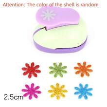 Random Color Flower Furador 7*6*4cm Diy Paper Cut Eva Foam Maker Puncher Scrapbooking Labor Saving For Hole Punch Embossing - Multicolor - View 19