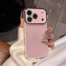 Funda de teléfono elegante y minimalista de color rosa brillante, adecuada para iPhone 17 Pro Max/17 Pro/17/16 Pro Max/16/16 Pro/15 Pro Max/15 Pro/15/11/12/13/14 Pro Max/12 Pro/12 Pro Max/13 Pro/13 Pro Max/7 Plus/14 Pro/14 Pro Max, minimalista y resistente a golpes - Rosa brillante - Ver 6
