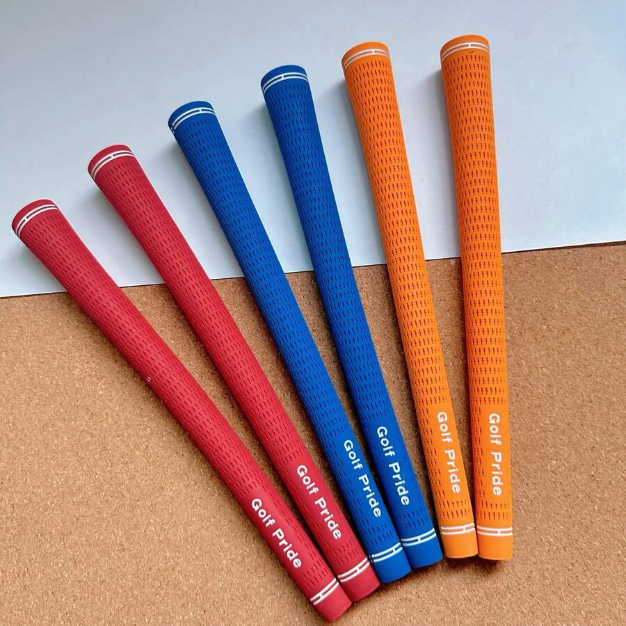 13pcs Golf Club Grips With Classic Cross Texture, Universal For Iron Shafts - Multicolor - View 1