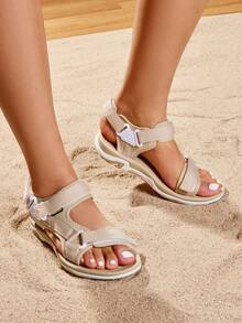 Women'S Arch Support Hiking Sandals Sport Outdoor Athletic Comfortable Summer Beach Water Sandals - 米色 - 查看 2