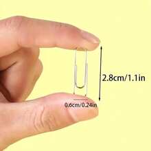 200pcs Silver Paper Clips, Suitable For Office, School And Personal Organization - 200 Pieces/box - View 5